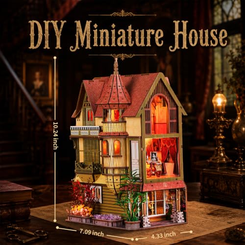 fifijoy DIY Miniature House Kit for Adults - Endless Manor Booknook - color: Endless Manor