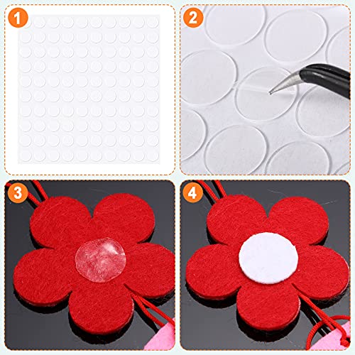 Zonon 1000 Pcs Double Sided Adhesive Dots Clear Glue Point Tape Stickers Balloon Glue Round Mini No Traces Adhesive Sticker Dot Sticker for Classroom Decor Craft DIY Office (0.47 Inch/ 12 mm) - size: 0.47 Inch/ 12 mm