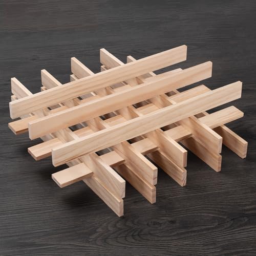 Wood Strips Slats Wooden Dowels for Crafts 1/4" × 1" × 12", 15 PCS Wood Trim Flat Lumber Boards Square Dowel Rods Wooden Sticks for Crafting, Woodworking, Model Making - size: 1/4x1x12 in - 15PCS