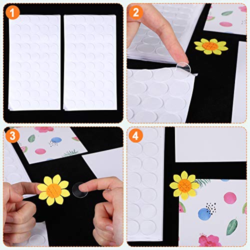 Zonon 1000 Pcs Double Sided Adhesive Dots Clear Glue Point Tape Stickers Balloon Glue Round Mini No Traces Adhesive Sticker Dot Sticker for Classroom Decor Craft DIY Office (0.79 Inch/ 20 mm) - size: 0.79 Inch/ 20 mm