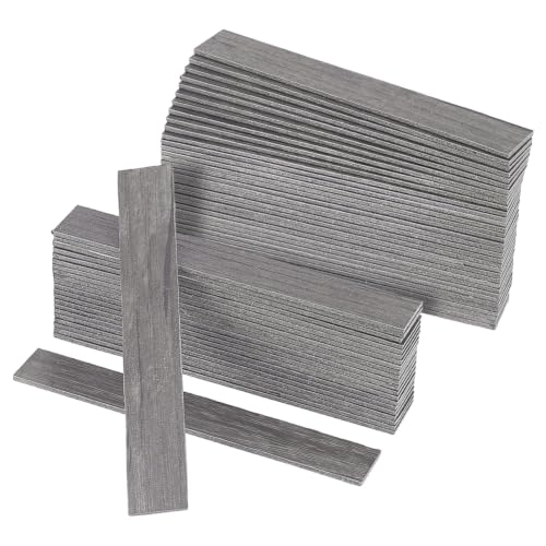 FINGERINSPIRE 80pcs Self-Adhesive Dollhouse Wood Flooring Peel 3.94x0.6inch Gray Miniature Flooring Strips with Realistic Wood Grain for Adults DIY Mini House Decor Craft Projects Dollhouse Accessory - color: Gray