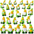 Wesiti 40 Pcs Christmas Pineapple Gnomes Mini Resin Figurine Miniature Resin Statues Tiny Gnomes Figurine for Table Decor Indoor Outdoor Home Garden Plant Pot - style: Pineapple
