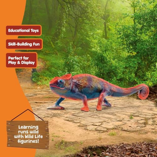 Schleich Wild Life - Chameleon Toy Figurine - Kids Ages 3+ | 14858 - style: Chameleon