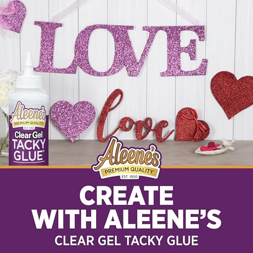 Aleene's Clear Gel Tacky Glue, Dries Clear, 4 fl oz