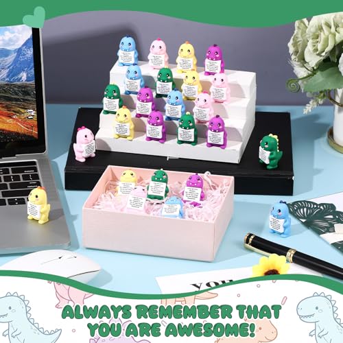 Gejoy 25 Pcs Mini Rubber Dinosaur Toys Positive Mini Dinosaurs Figures - style: Dinosaur