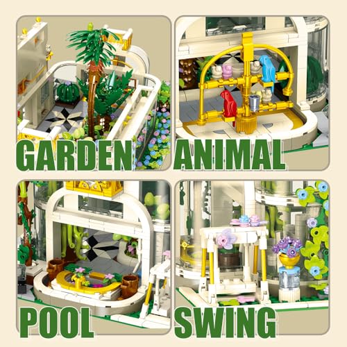2231 Pcs - Friends Botanical Garden Building Set with LED Light Block