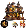 DIY Miniature House Kit Dollhouse Kit for Adults to Build Mini Magic House - color: Magic Eltz Castle