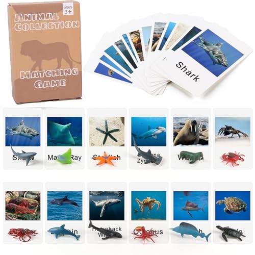 MEROCO Ocean Animals Montessori Matching Game Toys Kids Preschool - style: Marine Animal