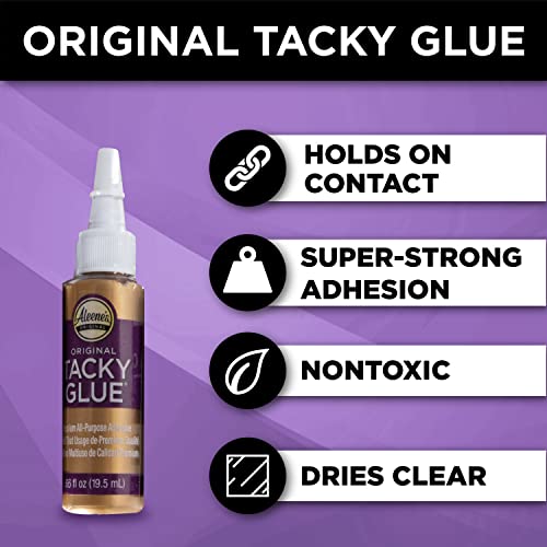 Aleene's Tacky Glue Trial Pack, Craft Glue, 5 Pack 0.66 oz Each