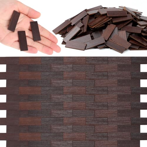 400 Pcs Miniature Dollhouse Flooring 1: 12 Scale, Dark Brown - color: Dark Brown