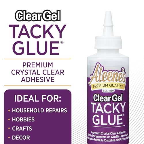 Aleene's Clear Gel Tacky Glue, Dries Clear, 4 fl oz 3-Pack - size: 4 fl oz
