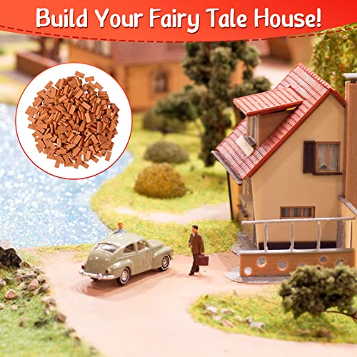 Civaner 350 Pcs Miniature Model Bricks for Crafts, 1/35 Scale - color: Red