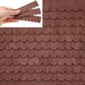 Wenqik 100 Strips Dollhouse Roof Shingles, Chestnut Brown - color: Chestnut Brown