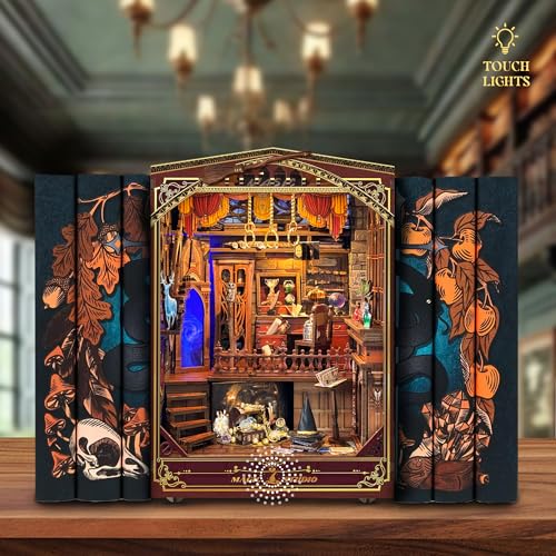 Book Nook Kit DIY Miniature House 3D Wooden Puzzle - Magic Studio - color: Magic Studio