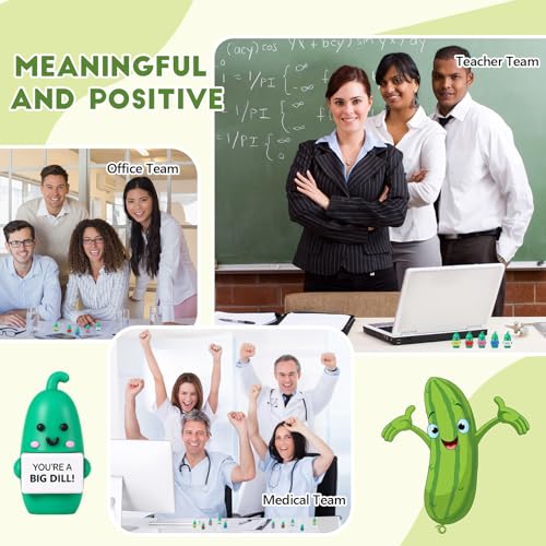 Gejoy 25 Pcs Mini Rubber Colorful Pickle Toys Positive Mini Pickles Figures - style: Colorful Pickle
