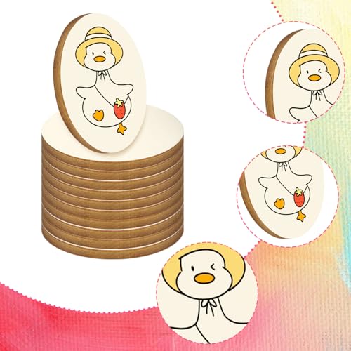 200 Pieces 1 Inch Round Wood Circles for Crafts - size: 1Inch-200PCS