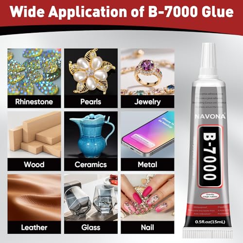 25 PCS 15ml B7000 Rhinestone Glue Clear, Bedazzling Glue for Craft, Jewelry - size: 15ml 25pcs