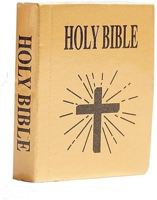 1Pc Mini Bible Pocket Book 1/12 Dollhouse Miniature Book Bookshelf Bedroom Library Accessories，Dollhouse Furniture, Dolls and Accessories