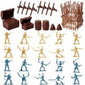 ONEST 32 Pieces Pirate Action Figures Playset Pirate Party Favors Table Decorations - style: 32 Pieces