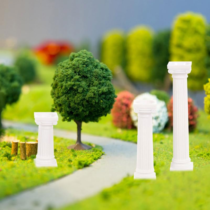 VOSAREA Roman Column Decoration 6Pcs Mini Pillars for Photography Props DIY Wedding Decor Sand Table Accent
