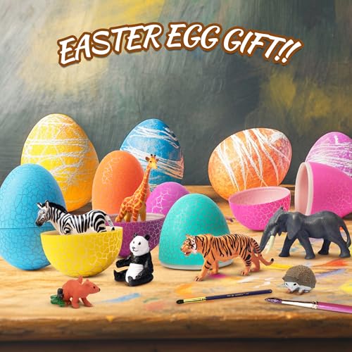Toymany 14PCS 1-2" Tiny Jungle Animal Figures Toy, Realistic Mini Jungle Zoo Animal Figurines Cake Topper Toy Set, Easter Egg Christmas Birthday Gift Party Favor School Project for Kids Toddlers - style: B-Tiny Safari Animals
