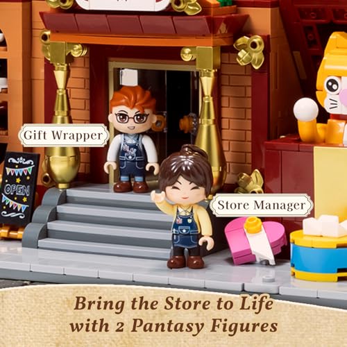 PANTASY Motorized European Gift Store Building Set for Adults - size: Gift Store