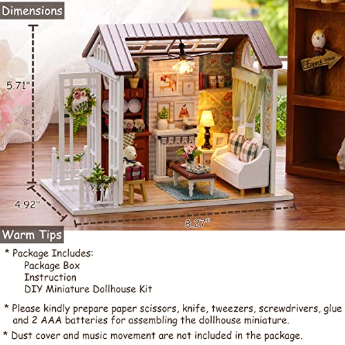 DIY Miniature House Kit with Furniture for Kids Teens Adults Aged 14+