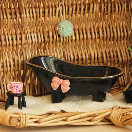 3 Pcs 1:12 Dollhouse Miniature Bathtub, Doll Bathroom Furniture Accessory - color: White