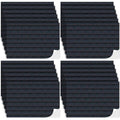 Flutesan 24 Pcs Miniature Dollhouse Wallpaper, Black Shingles - style: Black Shingles