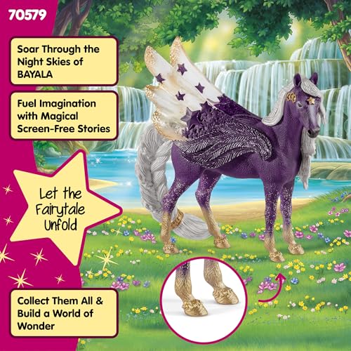 Schleich Bayala - Star Pegasus, Mare Toy Figurine - Kids Ages 5+ | 70579 - style: 2021 Box Style