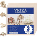 3 Pack Basswood Sheets 1/8"x12"x12", 3mm Basswood for Laser Cutting and Engraving,Thin Plywood Board Unfinished Wood for Crafts, DIY Ornaments and Architectural Model, Wood Burning. - size: 12x12in
