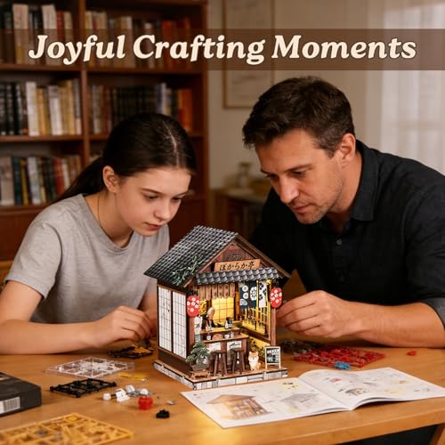 Roroom DIY Miniature House Kit, Japanese Izakaya Tavern Dollhouse Kit - color: The Mellow Pub
