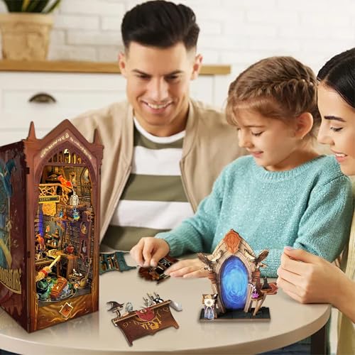Book Nook Kit DIY Miniature House 3D Wooden Puzzle - Magic Academy - color: Magic Academy