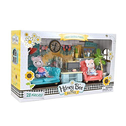 Honey Bee Acres Cozy Living Room Décor - 28 Pc Doll Furniture - Ages 3+