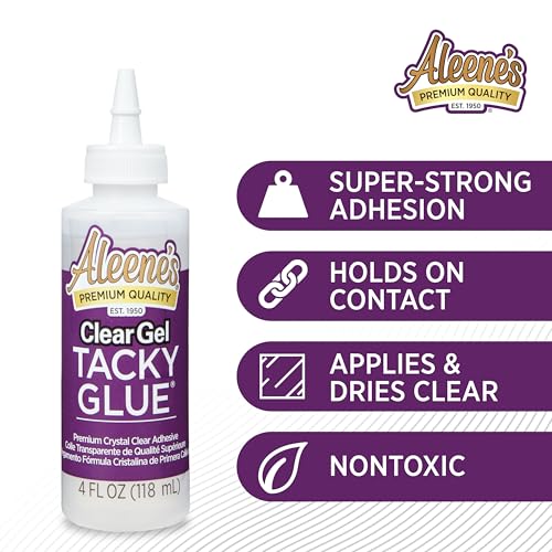 Aleene's Clear Gel Tacky Glue, Dries Clear, 4 fl oz 3-Pack - size: 4 fl oz