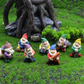 Mini Gnomes Set of 7 - Fairy Garden Accessories, Tiny Gnome Figurines for Miniature Fairy Garden Decor, Plant Pot Decorations - style: Gnome Set of 7