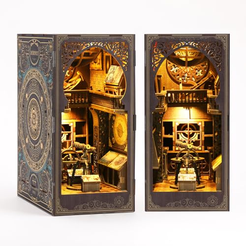 Book Nook Kits for Adults, Astronomy Museum DIY Miniature House Kit - Book Nook Shelf Insert Decoration, The Tiny House for Home Decor Gift.(Astronomy Museum) - color: Astronomy Museum
