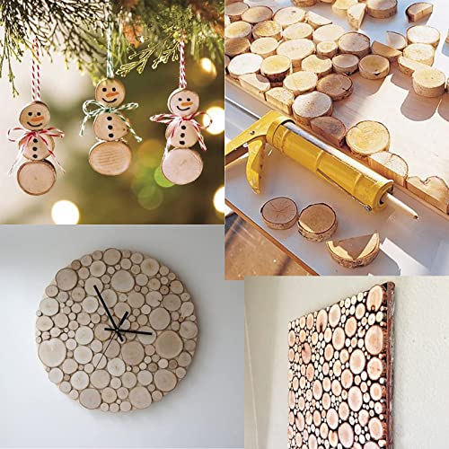 Small Wood Slices Unfinished Natural Wood Pieces 1.5-2.5cm 100Pcs - size: A (1.5-2.5 cm) 100Pcs