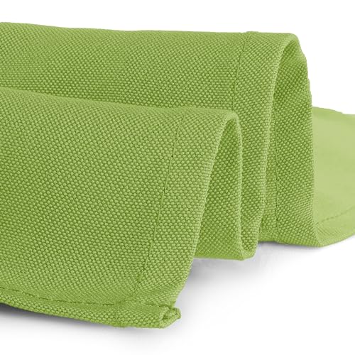 Gee Di Moda Square Tablecloth - 52 x 52 Inch Apple Green Table Cloth for Small Square or Round Tables - Heavy Duty Washable Fabric - for Buffet Table, Holiday Party, Dinner, Wedding & Baby Shower - color: Apple Green, size: 52" x 52" (Square)
