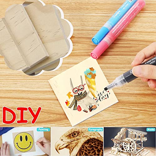 30 PCS 2 x 2 Inch Wooden Squares for Crafts 1/4 Inch Thick - size: 2 x 2 inch