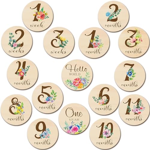 300 Pcs Unfinished Wood Circle Round Disc Blank Natural Wooden Cutout Ornaments for Decoration DIY Craft Art Supplies (Round 1 x 1 x 0.12 inches) - color: Round 1 x 1 x 0.12 inches