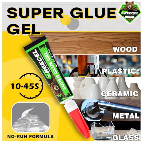 Clear Liquid Medium Super Glue 1 oz + 3g Gel Glue for Plastic Model - color: Medium Viscosity, size: 1 oz