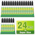 Super Glue Gel Clear 3 Gram (Pack of 24) for Plastic Metal & Wood – Instant CA Adhesive All Purpose Multipack, Cyanoacrylate Glue for Ceramic 3D Printing Shoe Crafts, Strong Bonding Single Use Minis - size: 24 x 3G