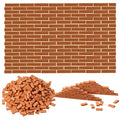 Civaner 350 Pcs Miniature Model Bricks for Crafts, 1/35 Scale - color: Red