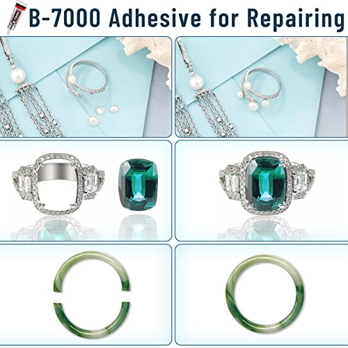 B-7000 Craft Glue for Jewelry Making, Multi-Function B-7000 Super Adhesive Glues Liquid Fusion Glue for Rhinestones Crafts, Clothes Shoes, Fabric, Jewelry Making, Cell Phones (3x25 ml/0.9 oz) - color: 3x25 ML/ 0.9 oz