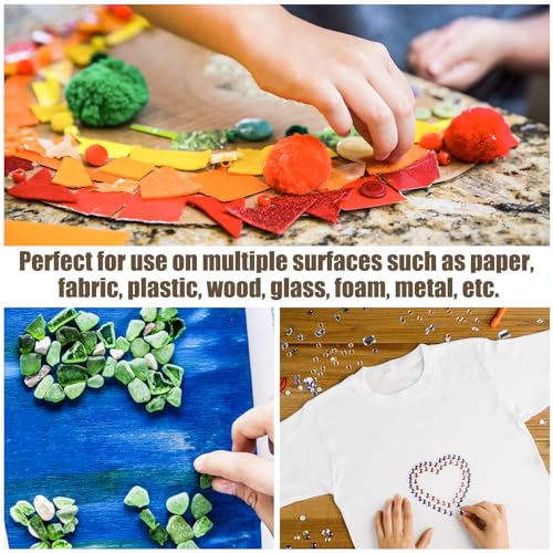 Briartw 1800 Pcs 3/16in (5mm) Clear Mini Glue Point Dots,6 Roll Double Sided Self-Adhesive Dots Stickers for Craft,Ultra Thin Adhesive Dots,Permanent Sticky DIY Craft Dots,for Small Embellishments - size: 3/16in (5mm)