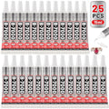 25 Tube 15ML B7000 Glue Clear with Precision Tip, Bulk B-7000 Craft Glue Rhinestone Bedazzling Glue Super Adhesive for DIY Jewelry Making Nail Art Fabric Shoes Phone Repair - color: 25x15 ML/ 0.5 oz