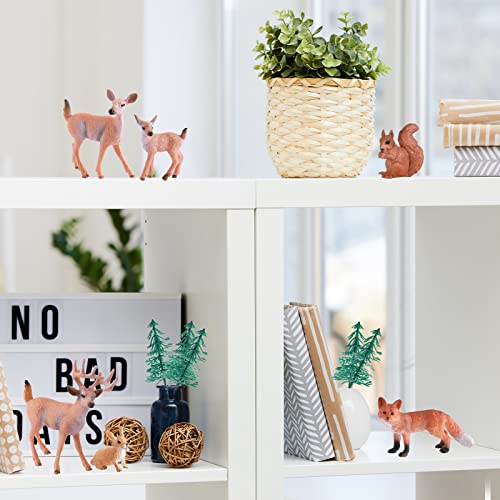 Zomiboo 21 Forest Animals Figurines Deer Hunting Cake Decorations