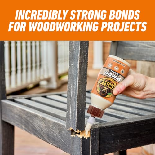 Gorilla Wood Glue, Fast Clamp, Water Resistant PVA, 8 Ounce (Pack of 12) - size: 8 Ounce (Pack of 12)