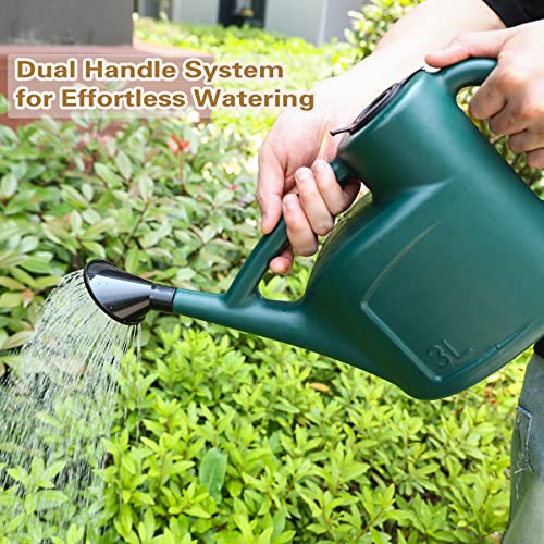 Small Watering Can for Indoor Plants with Lid & Long Spout, Drip-Free, 3L - size: 3L